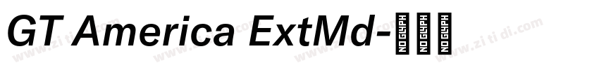 GT America ExtMd字体转换